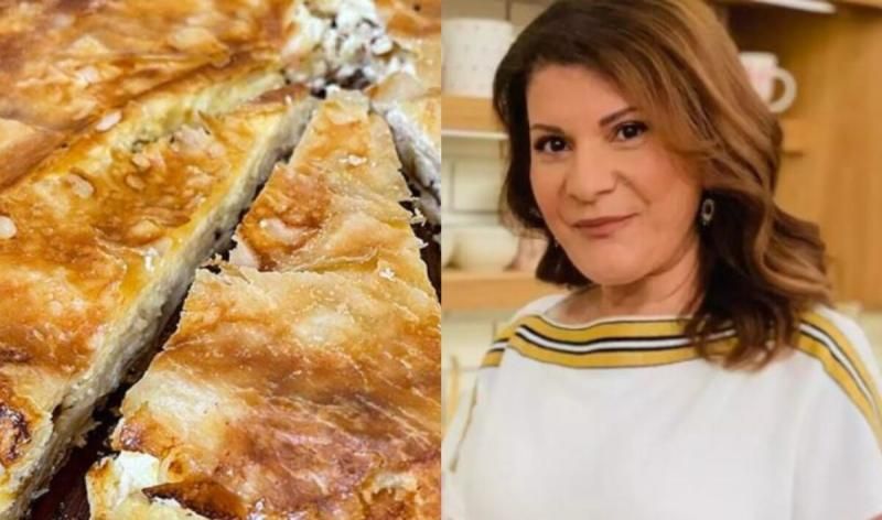 Τραγανή και λαχταριστή,έτοιμη σε 10': Η τυρόπιτα της Αργυρώς με κρέμα γιαουρτιού και φέτας λιώνει στο στόμα